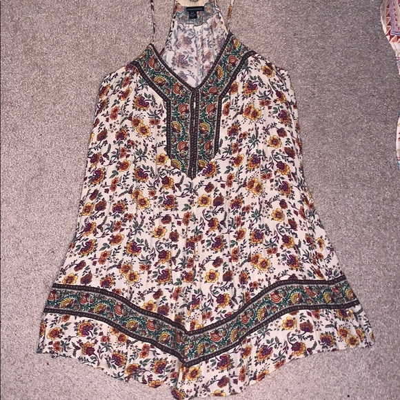 American Eagle rainbow floral racerback sun dress - Picture 3 of 4